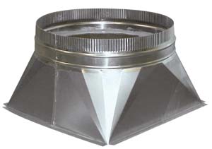 SQUARE TO ROUND CONVERTER Ø 450 7222.0545