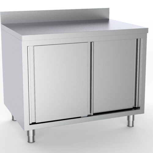 600 arbeitstisch schiebetüren aufkantung 1400 | Combisteel 7333.0228 - 7333.0228