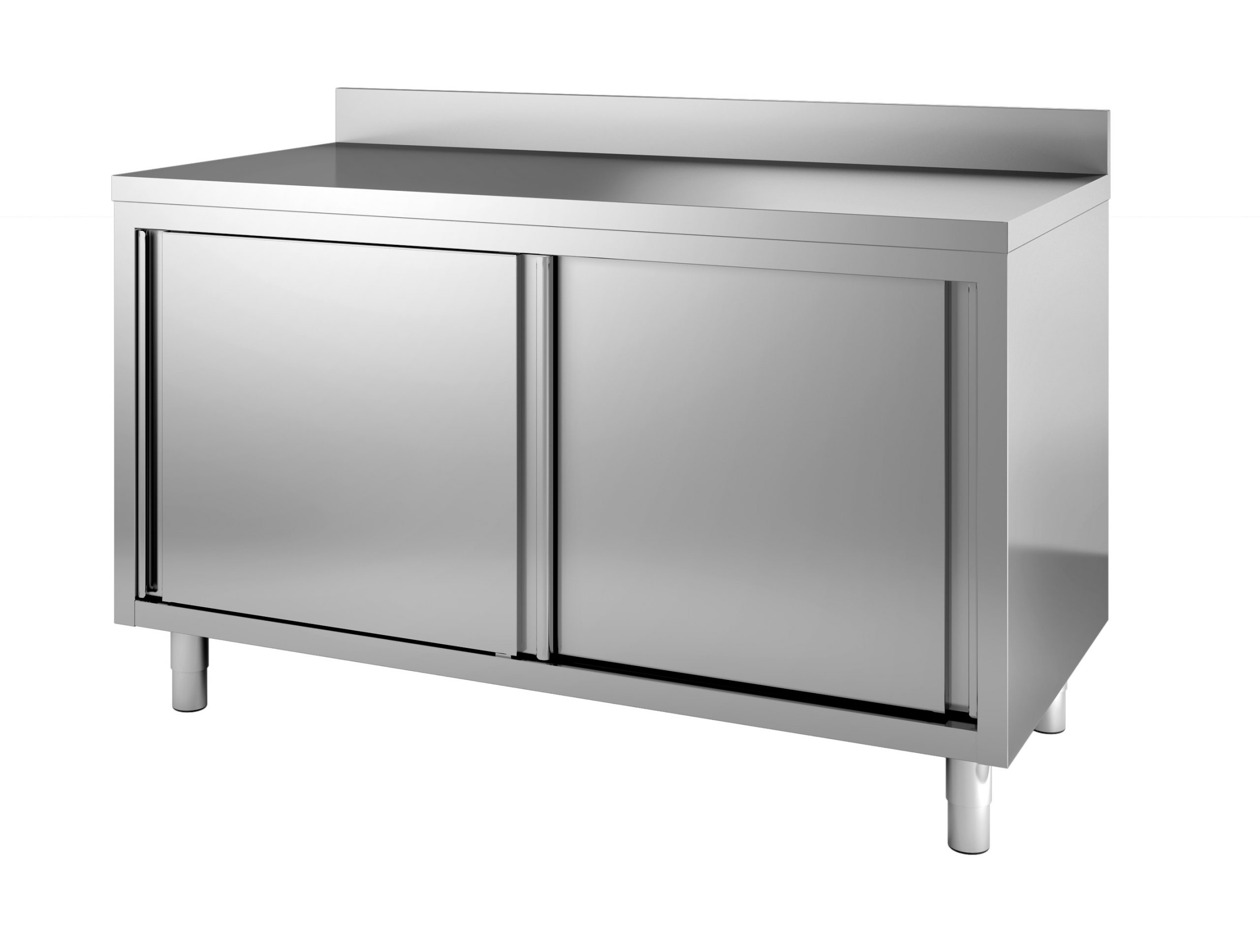 7452_3055-5778 600 arbeitstisch schiebetüren aufkantung 1200 | Combisteel 7452.3055 – Bild 1