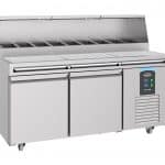 Combisteel Pizzatisch 2 Türen 9x 1/3GN Behälter | 7489.5300 - 7489.5300