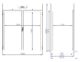 ROLL-IN Fryser 1400 Liter | PRO LINE | B1820xD1210xH2210mm | Combisteel 7489.5445