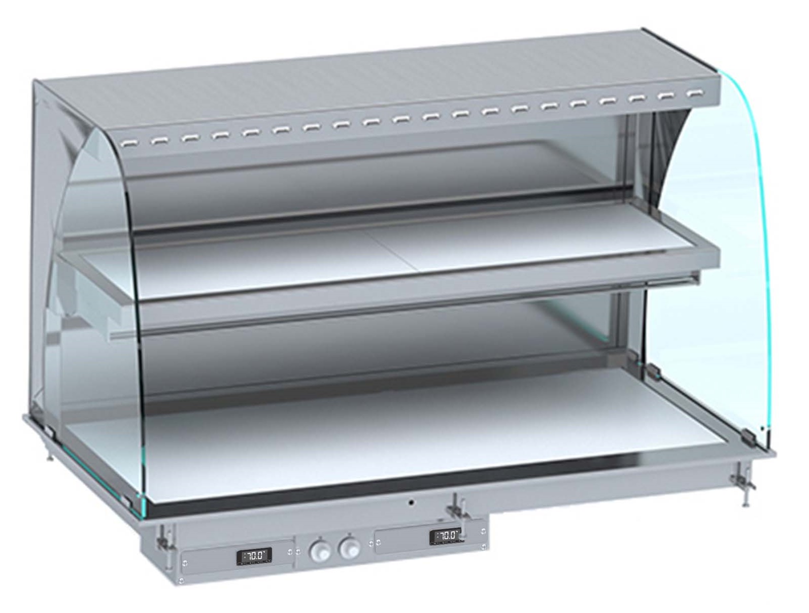 7495_0435-13485 DROP-IN CURVED HEATED CERAMIC DISPLAY WALL MODEL - WHITE 3/1 7495.0435 – Bild 1