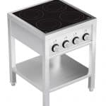 Induktionsherd 4 Zonen mit offenem Unterbau | Combisteel 7505.0035