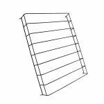 SHELF PARTITIONS BLACK LEFT/RIGHT FOR 7526.0105-0110-0115 7526.912 - 7526.912