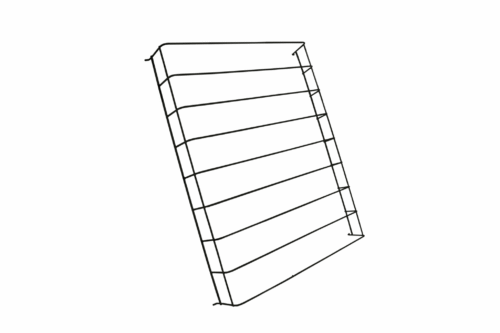 SHELF PARTITIONS BLACK MIDDLE FOR 7526.0110-0115 7526.9125 - 7526.9125