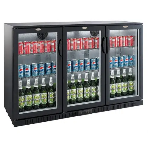 Combisteel Bar-Kühlschrank mit 3 Türen - B1350xT520xH900mm - 7527.0015 - 7527.0015