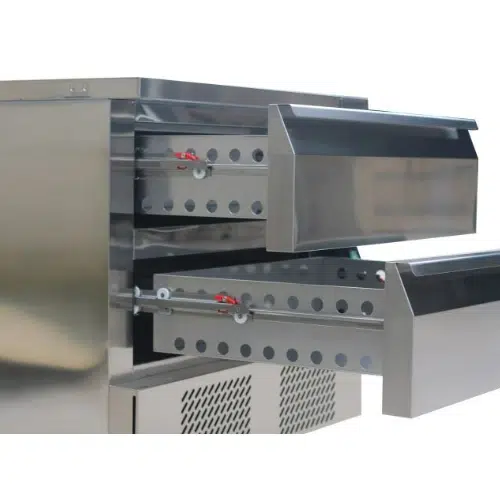 Combisteel Kühl - Gefriertisch umschaltbar 2 Laden 4x 11GN - B905xT700xH865mm - 7450.0240