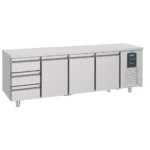 Combisteel Kühltisch 3 Türen 3 Schubladen Energy Line 700 - B2330xT700xH850mm - 7489.5560 - 7489.5560