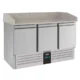 Combisteel Pizzakühltisch 3 Türen - Granitplatte - B1400xT700xH1020mm - 7950.0060 - 7950.0060