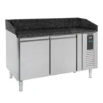 Combisteel Pizzatisch 2 Türen - Schwarze Granit Arbeitsplatte - B1510xT800xH1000mm - 7950.0050 - 7950.0050