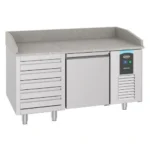 Combisteel Pizzatisch mit 1 Tür und 5 Schubladen - B1550xT800xH1080mm - 7489.5230 - 7489.5230