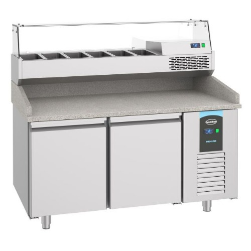 Combisteel Pizzatisch mit 2 Granitplatte - PROLINE - 7489.5220 - 7489.5220