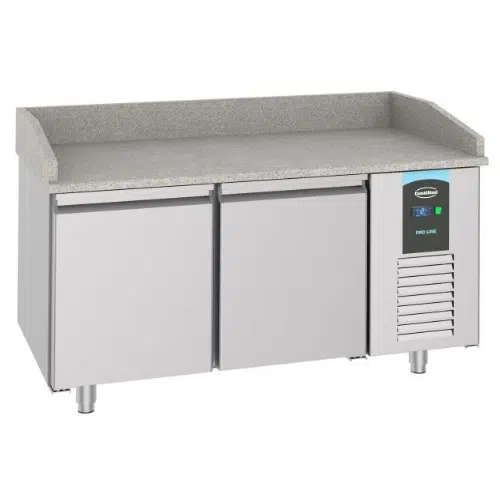 Combisteel Pizzatisch mit 2 Granitplatte - PROLINE - B1550xT800H1080mm - 7489.5220 - 7489.5220