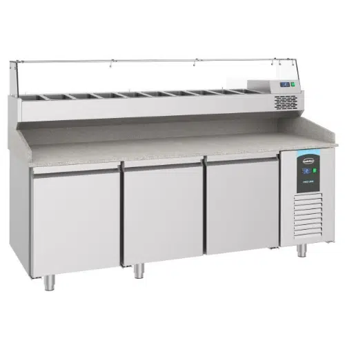 Combisteel Pizzatisch mit 3 - Granitplatte - B2100xT800xH1080mm - 7489.5225
