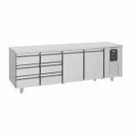 700 REFRIGERATED COUNTER 2 DOORS 6 DRAWERS ENERGY LINE 7489.557