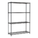 SHELF UNITS 4 LEVELS 1200 BLACK FLAT PACKED 7530.003
