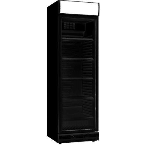 REFRIGERATOR 1 GLASS DOOR BLACK 7464.009