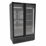 FREEZER 2 GLASS DOORS BLACK 1230L 7072.114