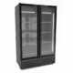 FREEZER 2 GLASS DOORS BLACK 1230L 7072.114