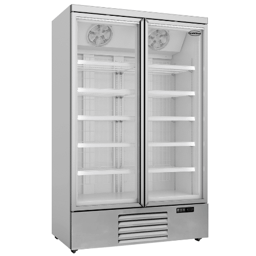 Dobbel Fryseskap med 2 glass dører | 1000 liter | Combisteel 7455.2215