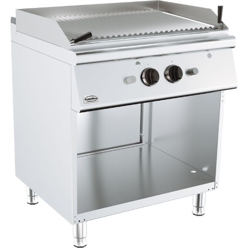 Gass lavastein grill med underbenk 18kW | B800xD900xH900mm | Combisteel COX0FBA | 7178.3070