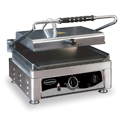 Sandwich grill 2,5kW | flat/rillet | B410xD500xH300mm | Combisteel 7491.0010