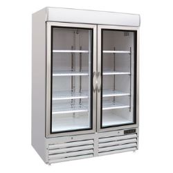 Gefrierschrank mit 2 Glastüren