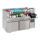 Cocktail Bar Kühltisch 2 Türen mit Becken | B1200xD760xH1000mm | Combisteel 7489.6000