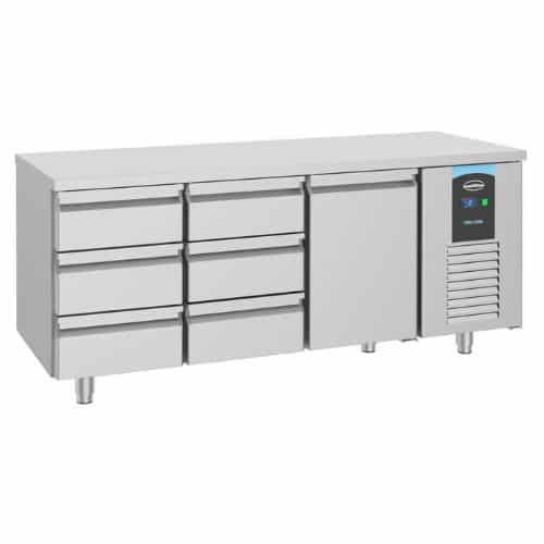 Kühltisch 1 Tür 6 Schubladen Energy Line 700 | Combisteel 7489.5565