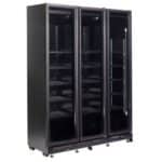 Kühlschrank 3 glastüren schwarz Nap-1200 transport auf anfrage | Combisteel 7455.1920