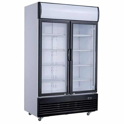 Kühlschrank 2 Glasstüren 1000 Liter | B1200xT730xH2072mm | CombiSteel 7527.0105