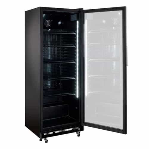 Getränkekühlschrank 360 liter | GKS-360 Schwarz | GastroHero GH-GKS-360 | 350431