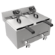 Frityr 2X8 Liter | 2X3KW | 230V-1fas | B620xD545xH405mm | Combisteel 7518.0205