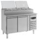 Saladette 2 dører og kjølerenne | 6x1/3GN | B1360xD700xH1085mm | Combisteel 7450.0102