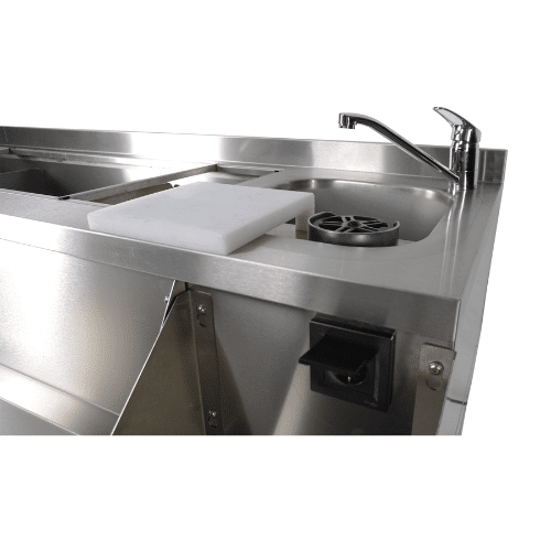 Cocktail bar kjøleskap 2 dører med kum | B1200xD760xH1000mm | Combisteel 7489.6000