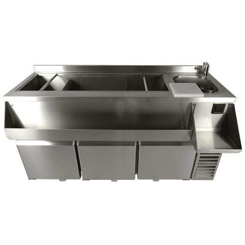 Bar station Cocktail bar disk | B1600xD760xH1000mm | Combisteel 7489.6005