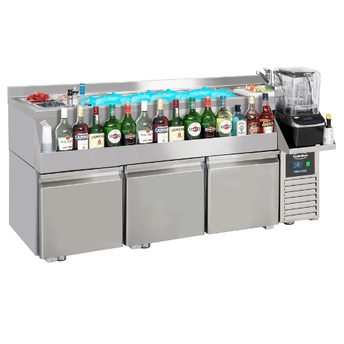 Bar station Cocktail bar disk | B1600xD760xH1000mm | Combisteel 7489.6005