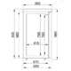 Bar kjøleskap med 2 glassdører | 320 liter | B1380xD550xH950mm | Combisteel 7489.5285