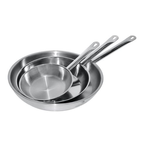 Bratpfanne edelstahl ø24 2,3 liter | Combisteel 7501.0095
