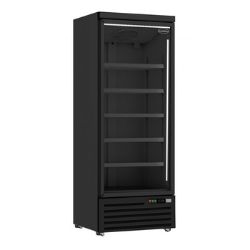 Kühlschrank mit Glastür schwarz | RECHTS | B750xT710xH1997mm | Combisteel JDE-600R BL | 7455.2242