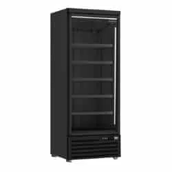 Combisteel Gastro Kühlschrank mit Glastür schwarz 600 liter - RECHTS - DE-600R BL - 7455.2242 - 7455.2242