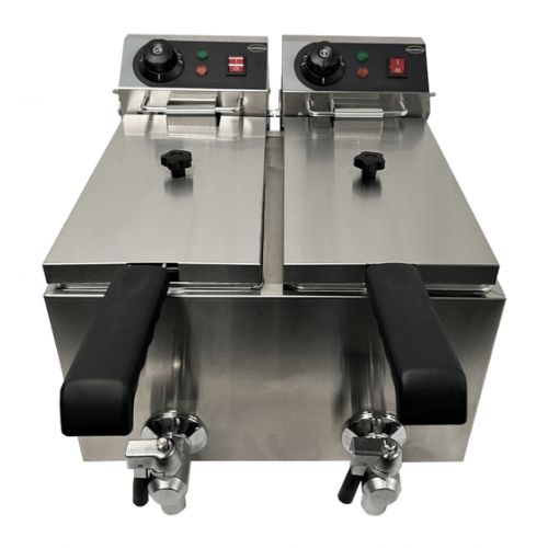 Elektrische Tischfritteuse 2x4 liter | Combisteel 7455.1002