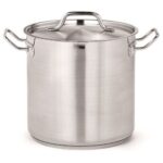 Gemüsetopf hoch edelstahl + deckel ø20 6.3 liter | Combisteel 7501.0005
