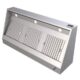 Wandmontierte Lüftungshaube | SCHRÄGMODELL | B1000xT950xH400mm | Combisteel 7333.0600