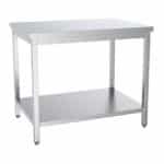 Rustfri benk med underhylle 700 | Flattpakke | B2000xD700xH850 | CombiSteel 7333.0088