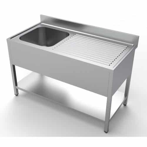 Oppvaskbenk med 1 kum Combisteel