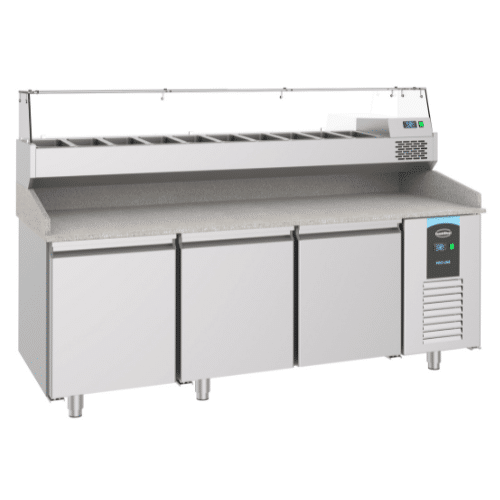 Pizzabenk 3 dører | 615 liter | B2100xD800xH1080mm | Combisteel 7489.5225