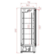 Kjøleskap med 2 glassdører | 1000 liter | B1253xD710xH1997mm | Combisteel 7455.2230