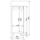 Fryser storkjøkken 1200 liter | PROLINE | B1400xD700xH2050mm | Combisteel 7489.5055