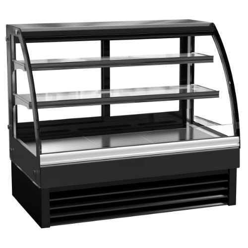 Kakedisk med buet front | 236 liter | B1200xD680xH1200mm | Combisteel 7450.0805